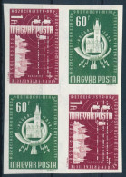 ** 1958 A Szocialista Országok Postaügyi Minisztereinek értekezlete (I.) - Prága Vágott Sor Négyestömbben (6.000) - Sonstige & Ohne Zuordnung