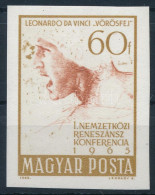 ** 1965 Évfordulók - Események (III.) 60f Leonardo Da Vinci Vágott Bélyeg - Autres & Non Classés