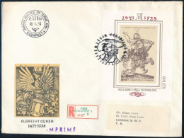 1979 Festmény XVIII. - Albrecht Dürer Vágott Blokk FDC-n (7.000) - Sonstige & Ohne Zuordnung