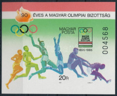 ** 1985 90 éves A Magyar Olimpiai Bizottság Vágott Blokk (4.000) - Otros & Sin Clasificación