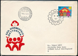 1985 SOS Gyermekfalu Magyarországon Vágott Bélyeg FDC-n - Otros & Sin Clasificación