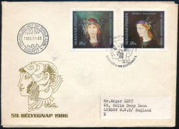 1986 Bélyegnap (59.) - Festmények (XX.) Vágott Sor FDC-n (4.000) - Sonstige & Ohne Zuordnung