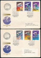 1986 Halley-üstökös Vágott Sor 2 Db FDC-n (4.500) - Other & Unclassified