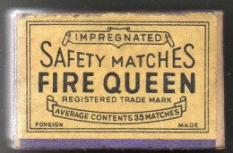 Boîte D'Allumettes - ANGLETERRE - FIRE QUEEN - Matchboxes