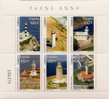 ESPAÑA - SPANIEN - 2009 - FAROS DE ESPAÑA - NUEVO - Blocs & Feuillets