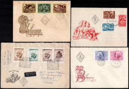 1957-1991 10 Db Klf FDC, Közte Légi Posta és Ajánlott Küldemények - Autres & Non Classés