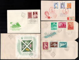 12 Db FDC Az 1950-es évekből, Javarészt Címezetlenek - Sonstige & Ohne Zuordnung