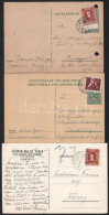 1946-1948 9 Db Futott Küldemény, Közte Díjkiegészítettek - Other & Unclassified