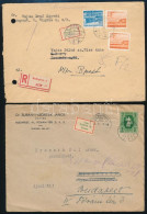 1946-1958 8 Db Levél "Vissza A Feladónak" Jelzéssel Visszaküldve, Közte Ajánlottak - Autres & Non Classés