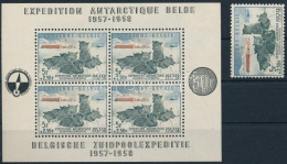 ** Belgium 1957 Mi 1072 + Block 25 (Mi EUR 143,-) - Andere & Zonder Classificatie