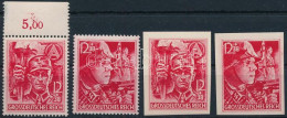 ** Deutsches Reich 1945 Mi 909-910 + Vágott Mi 909 U-910 U (Mi EUR 160.-) - Sonstige & Ohne Zuordnung