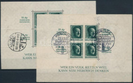 O Deutsches Reich 1937 2 X Mi Block 11 (Mi EUR 120,-) (másod, Hármad Osztályú Minőség / 2nd, 3rd Class Quality) - Autres & Non Classés