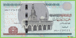 Voyo EGYPT 5 Pounds 23.10.2017 P72b B336b ك / ٤٠٧ UNC - Egypt