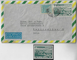 Brazil 1953 Airmail Cover From São Paulo To Wallisellen Switzerland Stamp World Baptist Youth Conference + Definitive - Lettres & Documents