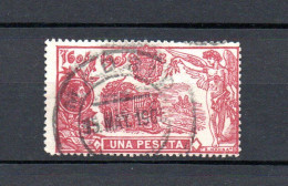 Spain 1905 Old 1 Peseta Don Quijote Stamps (Michel 227) Nice Used - Gebruikt
