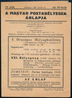 A Magyar Postabélyegek Árlapja (1948) 78.szám - Altri & Non Classificati