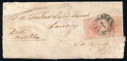 1850 3kr Pár Levélen Papírránccal "KENDERES" - Other & Unclassified