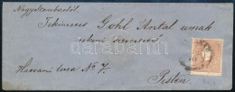 1858 10kr Levélen "(TYR)NAU" - Pest - Andere & Zonder Classificatie