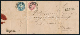 1864 Komplett Ajánlott Levél 5kr + 10kr Bérmentesítéssel "SEMLIN" - Racsa - Otros & Sin Clasificación