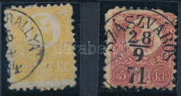 O 1871 Réznyomat 2kr, 5kr (foghiba, Kis Hiány / Damaged) - Altri & Non Classificati