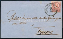 1872 Levél Réznyomat 5kr Bérmentesítéssel "KRALJEVICA-PORTORÉ" Szép álló Bélyegzéssel Fiumébe Küldve (Gudlin 500 P) - Otros & Sin Clasificación