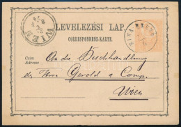 1874 2kr Díjjegyes Levelezőlap / PS-card "RIMA-BREZÓ" - Altri & Non Classificati