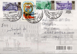 Philatelic Postcard With Stamps Sent From RUSSIAN FEDERATION To ITALY - Cartas & Documentos