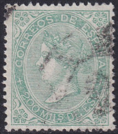 Spain 1868 Sc 101 España Ed 100 Used Cartwheel (rueda) Cancel - Usados