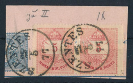 1874 5kr Pár Bal Felül Dupla Karc (ex Lovász) - Altri & Non Classificati