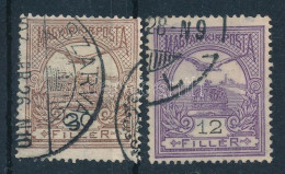 O 1904 Turul 12f + 20f Pontos I Betű A FILLÉR Szóban - Otros & Sin Clasificación