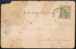 1902 Képes Levelezőlap "NAGY-SZEBEN - KIS-KAPOS" Vasúti Mozgóposta Bélyegzéssel "KALOCSA"-ra Küldve - Otros & Sin Clasificación