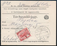 1911 Távbeszélőjegy Turul 1K "NYITRA" - Other & Unclassified