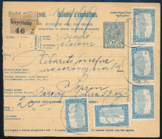 1917 Csomagszállító 5 X Parlament 75f Bélyeggel - Autres & Non Classés