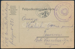 1915 Tábori Posta Levelezőlap / Field Postcard "Stabskompagnie Des K.u.k. 61. I.T.D." + "TP 251" - Otros & Sin Clasificación