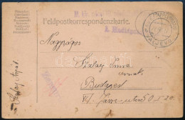 1917 Tábori Posta Levelezőlap "M. Kir. Pécsi 19. Népfölkelő ..." + "EP VALJEVO B" - Otros & Sin Clasificación