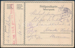 1918 Tábori Posta Levelezőlap "Kr. Ug. 74/3. Gorska Bitnica" + "FP 435 A" - Other & Unclassified