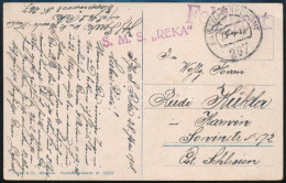 1918 Tábori Posta Képeslap "S.M.S. REKA" - Other & Unclassified