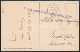 1916 Tábori Posta Képeslap "K.u.k. Mob. Reservespital No. 2/16" - Other & Unclassified