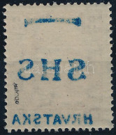 ** SHS 1918 Arató 3f Gépszínátnyomattal. Signed: Bodor. Certificate: Zrinjscak - Altri & Non Classificati