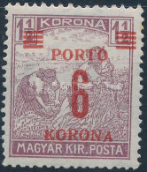 ** 1921 Kisegítő Portó 6K/1,5K Eltolódott Felülnyomással - Altri & Non Classificati