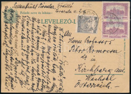 1925 Levelezőlap 2.500K Bérmentesítéssel Ausztriába "GÖDÖLLŐ" - Autres & Non Classés