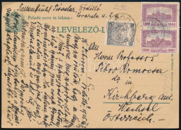 1925 Levelezőlap 2.500K Bérmentesítéssel Ausztriába "GÖDÖLLŐ" - Otros & Sin Clasificación