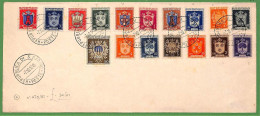 ZA1607 - SAN MARINO -  Storia Postale - Sassone 279/95 Su BUSTA   Not FDC  1946 - FDC