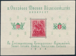 ** 1938 ORBÉK Blokk (7.000) (kis Sarok Törés / Corner Folded) - Other & Unclassified