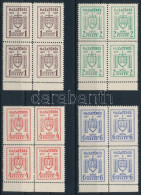 ** 1939 Soproni Tábori Küldöncjárat II. Kiadás Sorozat ívsarki Négyes Tömbökben (340.000+) / Sopron Courier Post Stamp I - Otros & Sin Clasificación