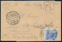 1935 Teljes Címszalag Mezőcsátról Makóra 4f Portóval, Visszaküldve / Complete Wrapper With 4f Postage Due Stamp, Returne - Other & Unclassified