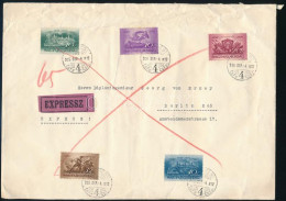 1936 Budavár Sor Nagyalakú Expressz Levélen Berlinbe - Other & Unclassified