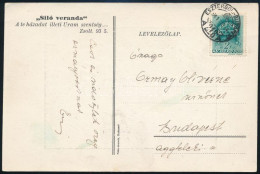 1941 Képeslap "ESZTERGOM-BUDAPEST" Vasúti Mozgóposta Bélyegzéssel - Other & Unclassified