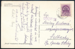 1941 Lillafüred Képeslap 16f Bérmentesítéssel Szlovákiába "CENZOR 34" Bélyegzéssel - Otros & Sin Clasificación