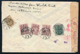 1942 Ajánlott Cenzúrázott Levél Sopronból Prágába / Registered Censored Cover To Prague - Autres & Non Classés